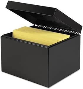 metal index boxes|6x9 index card file box.